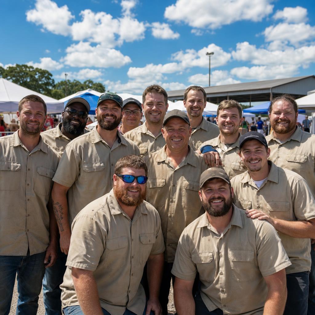 Lightning AC Repair team at a local Metairie community event